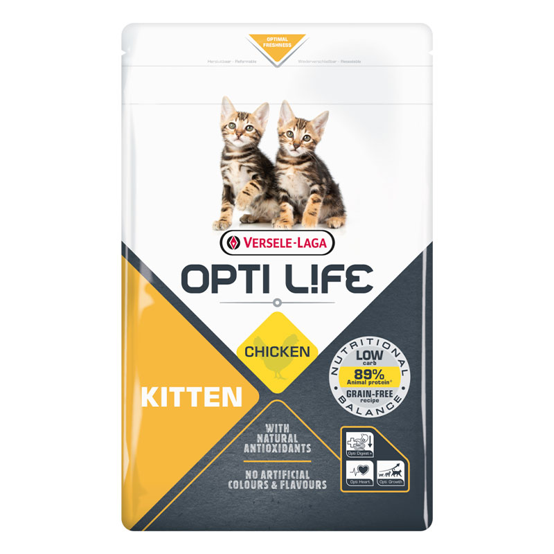 Opti Life Cat, Kitten, Viljaton Kana - valitse koko