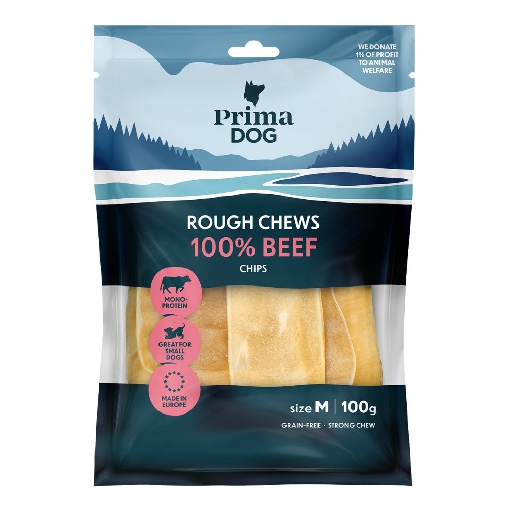 PrimaDog Rough Chews Nautalastut 100g