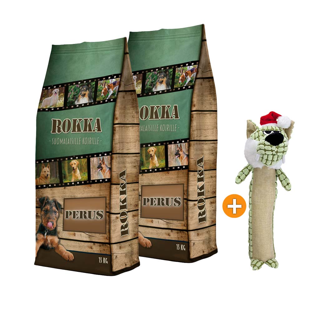 Perus Rokka, 2 x 15 kg + KAUPANPÄÄLLE Vihainen Joulususi