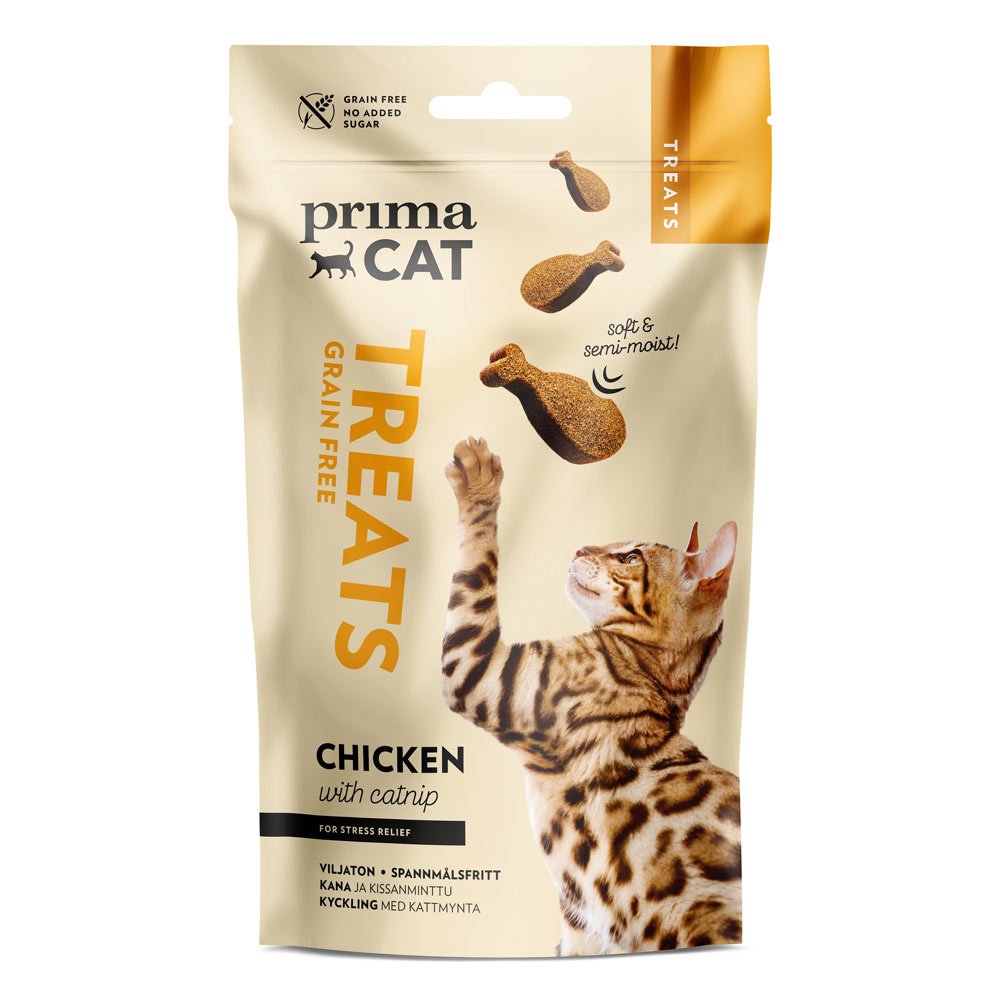PrimaCat Treats Softy kana ja kissanminttu 50g