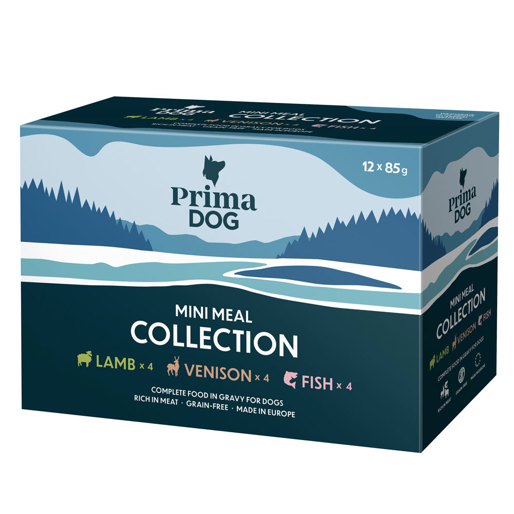 PrimaDog Mini Meal Lajitelma 12 x 85 g