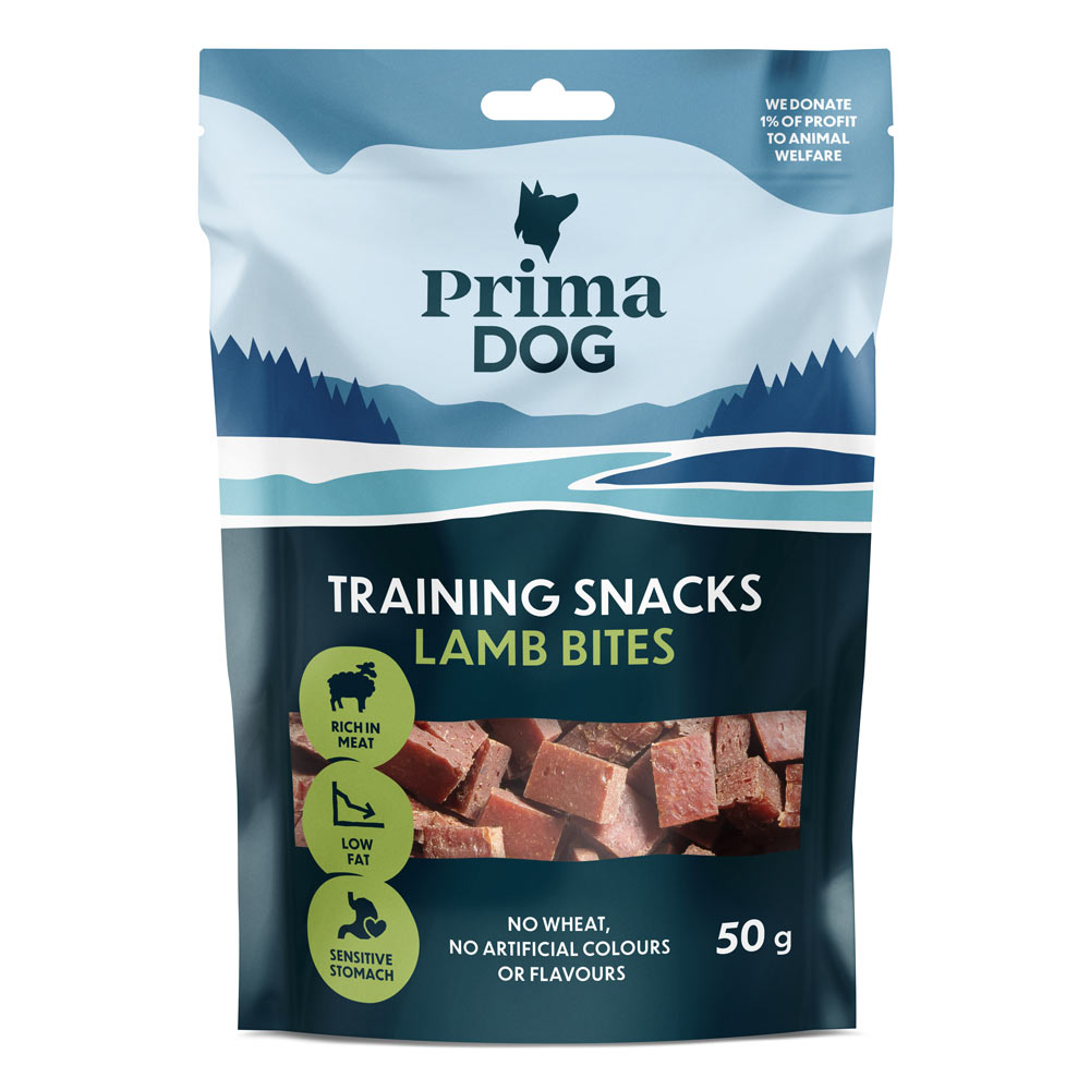 PrimaDog Training snacks Lammaspala, 50 g