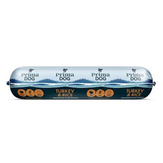 PrimaDog Turkey & Rice Kalkkuna-riisi -makkara, 800 g