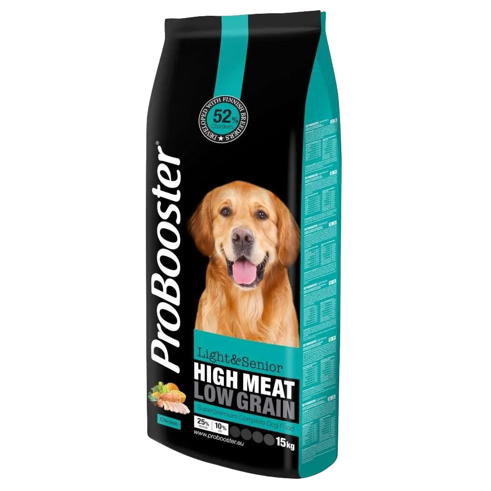 ProBooster Adult, Light & Senior Chicken, 15 kg