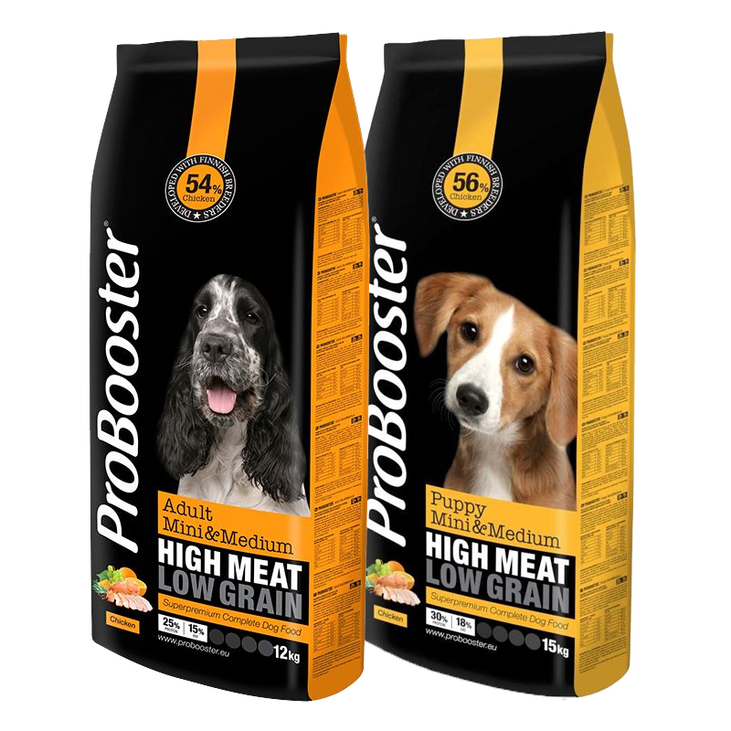 SEKAPARI ProBooster Adult Mini & Medium 12 kg  & ProBooster Puppy Mini & Medium 15 kg