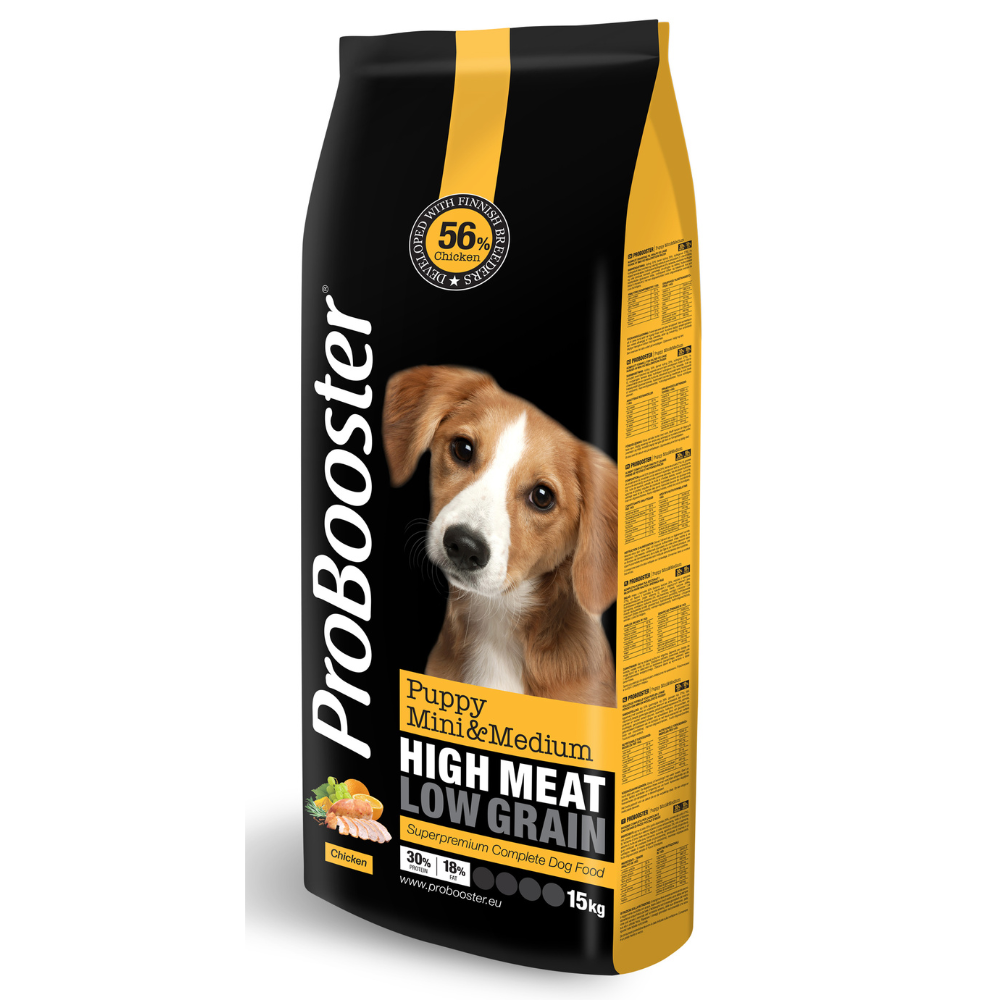 ProBooster Puppy Mini & Medium Chicken 15 kg - PE 10.5.2026