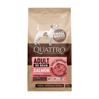 Quattro Dog Small Breed Adult, with Salmon