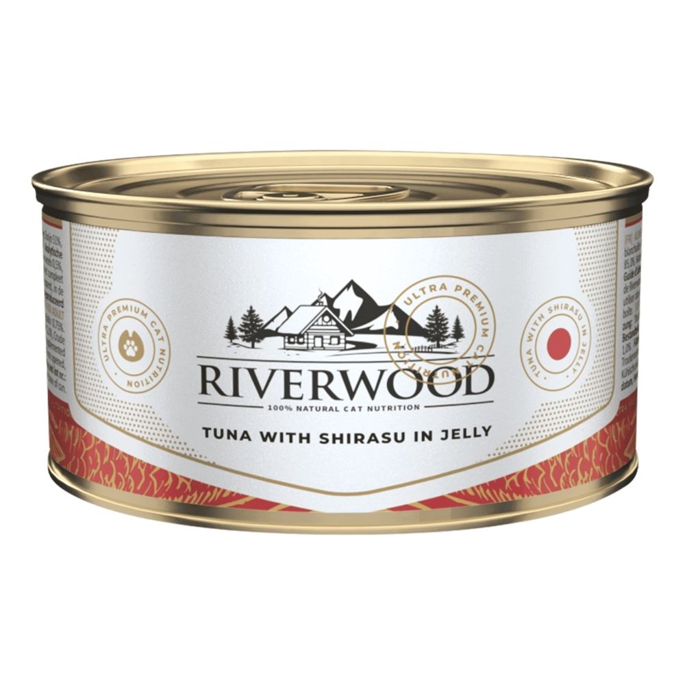 Riverwood Caviar for Cats Tuna with Shirasu in Jelly 85 g
