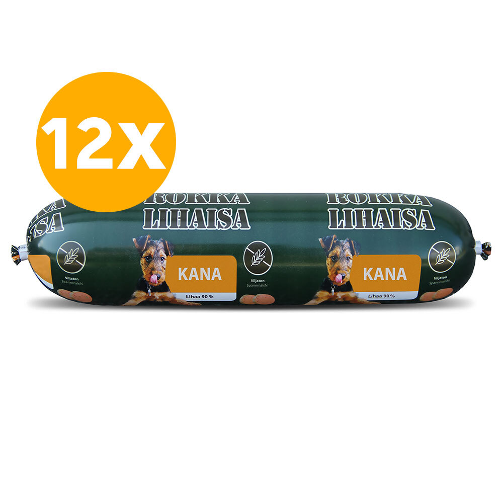 Rokka Lihaisa, Kana - säästöpakkaus 800 g x 12