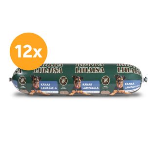 Rokka Lihaisa, Kanaa lampaalla, säästöpakkaus 12 x 800 g