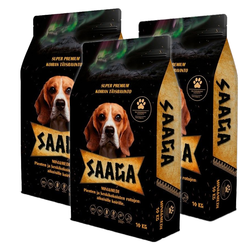 Saaga Mini & Medi 3 x 10 kg