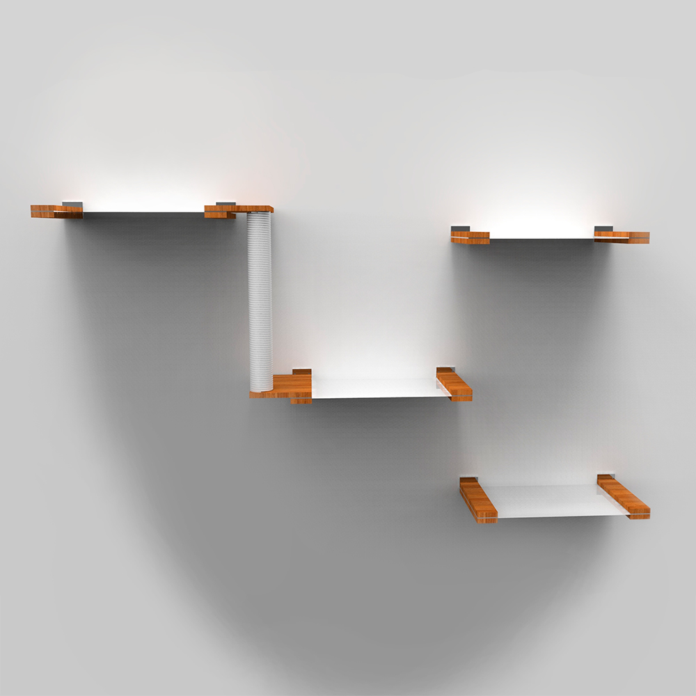 Cat Parkour -kiipeilytasosetti seinälle, Spotti (C)