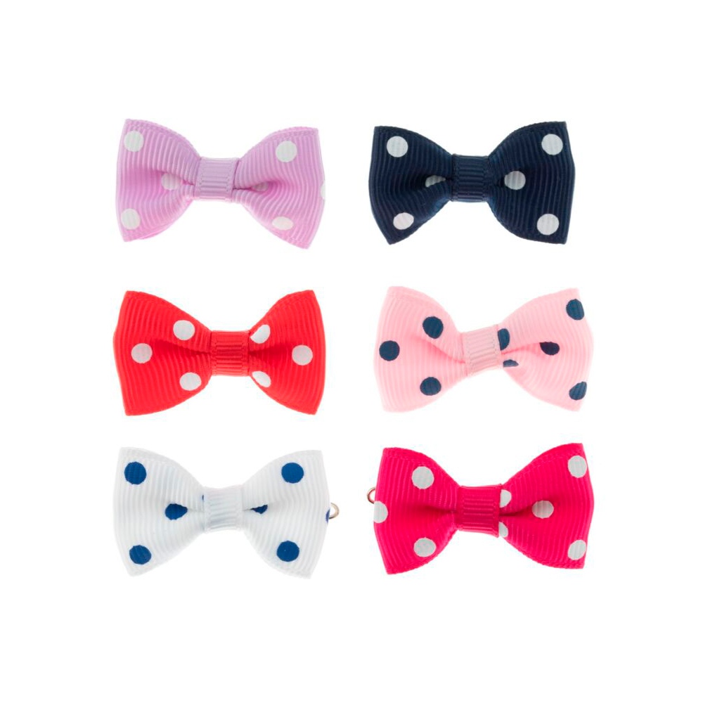 Show Tech, Polka Dot -rusetit klipsillä, 6 kpl