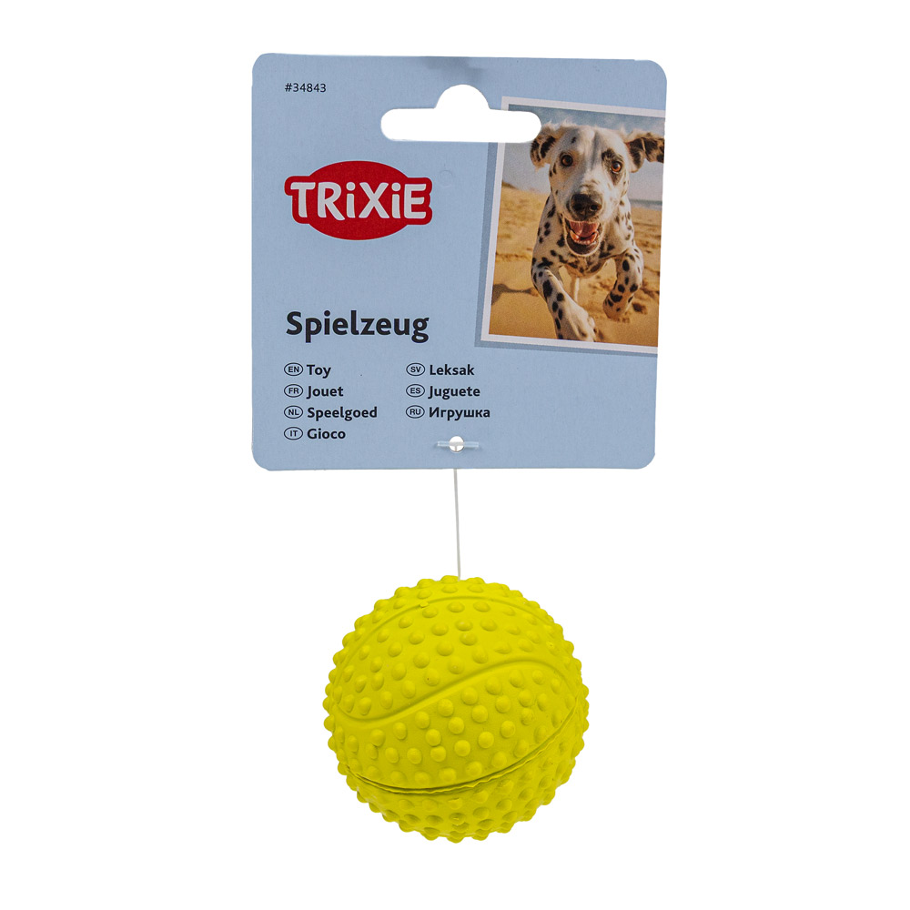 Trixie Luonnonkumipallo, lime 5.5 cm