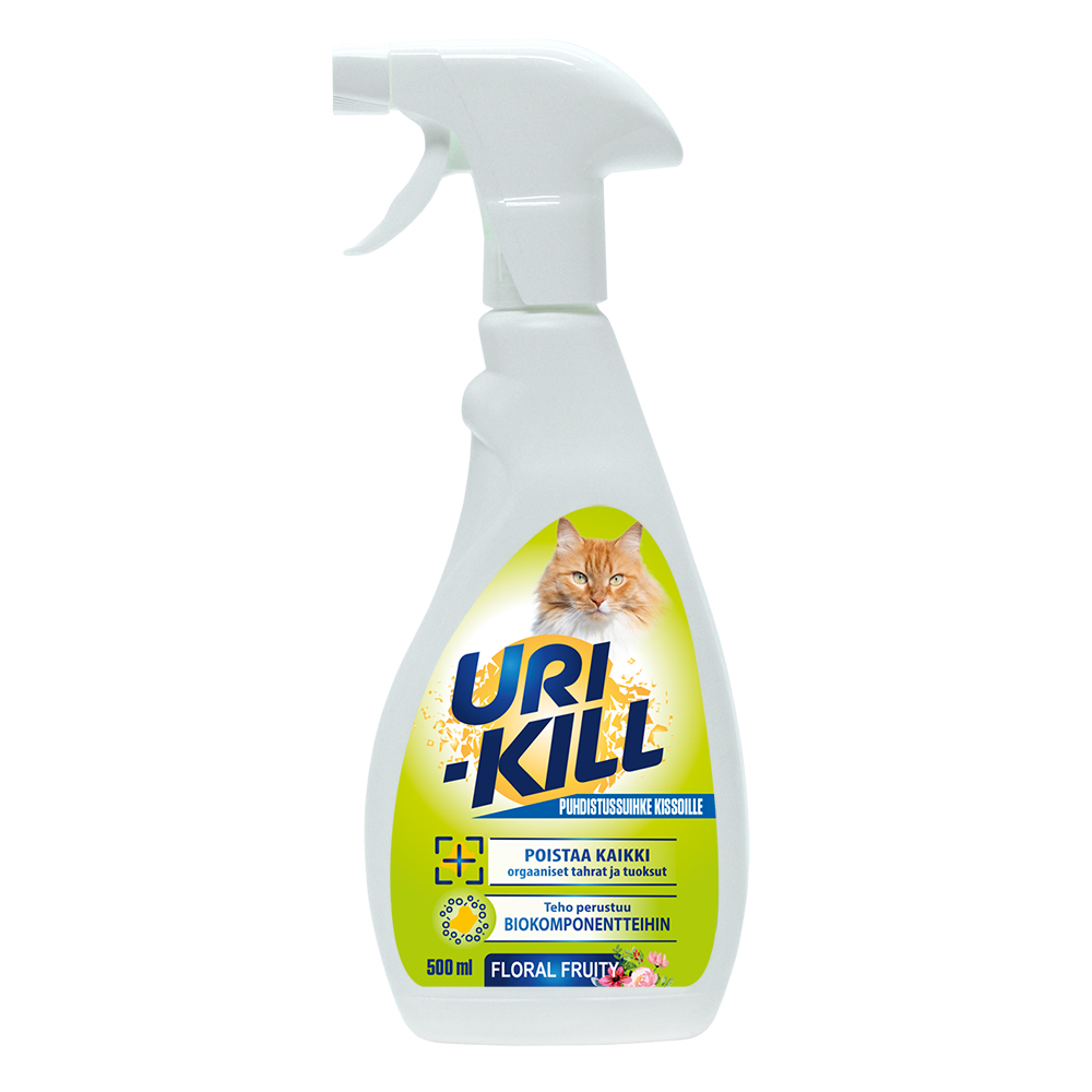 Uri-Kill Puhdistussuihke Kissoille, Floral, 500 ml