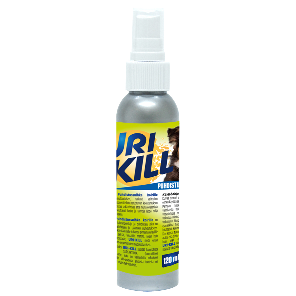Uri-Kill Puhdistussuihke Koirille, Fresh Lime, 120 ml