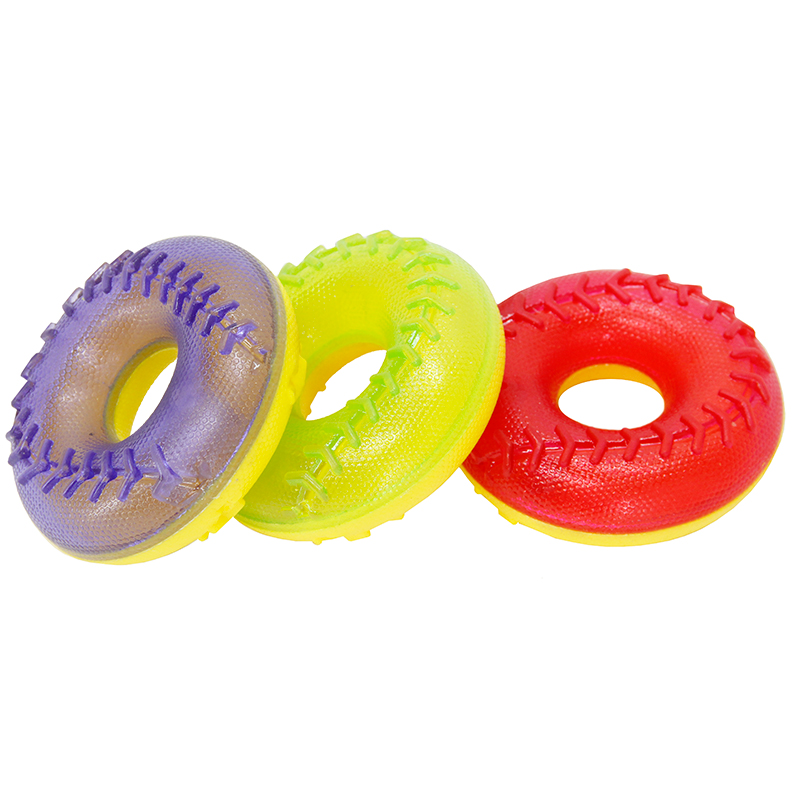 Boogie Koiran vinkulelu Rugby-donitsi, 13 cm