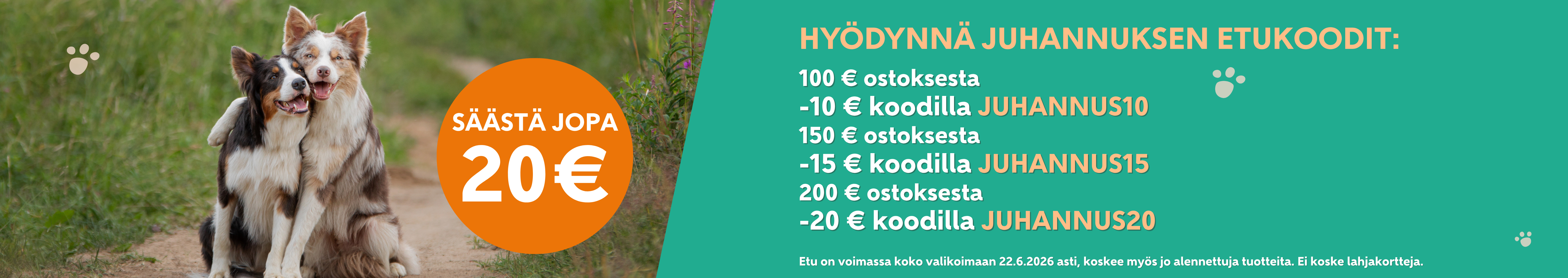 Juhannuksen etukoodit